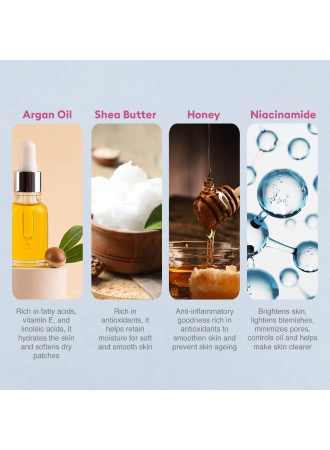 VLCC 3 In 1 Intense Care Cold Cream (200G, Shea Butter, Argan Oil, Honey And Niacinamide Cold Cream For Dry Skin, Spf 20 Face Cream For Winters, Minimizes Pores And Moisturizes) - Image 4